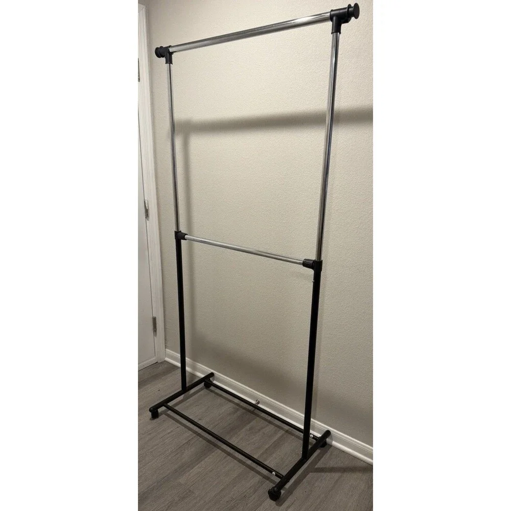 Adjustable Double Rod Garment Rack - Brightroom™